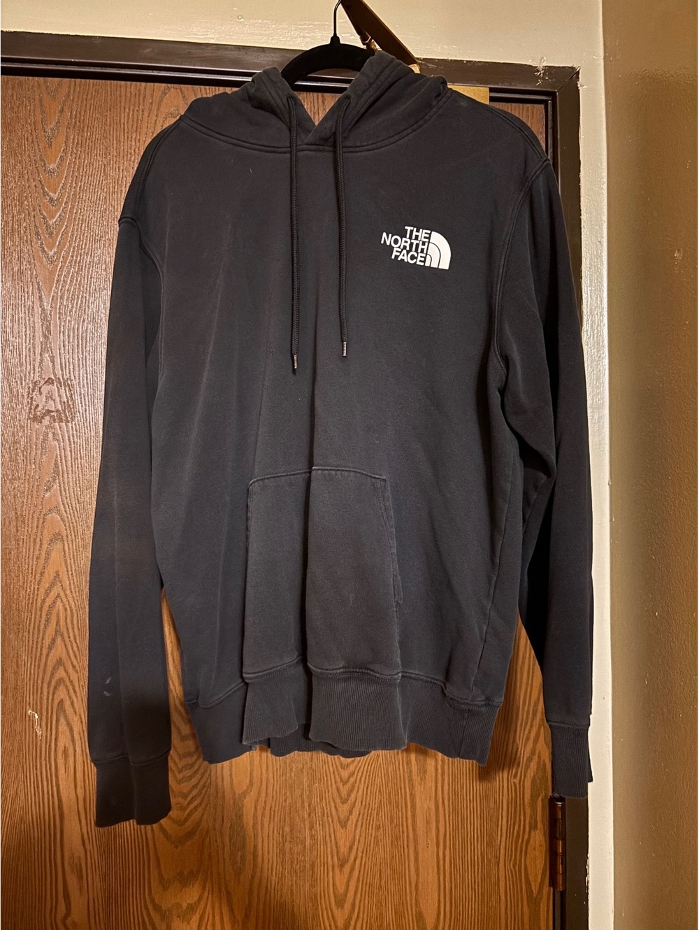 the North Face Black Cotton Blend Hoodie/ Sweatshirt- Size Large